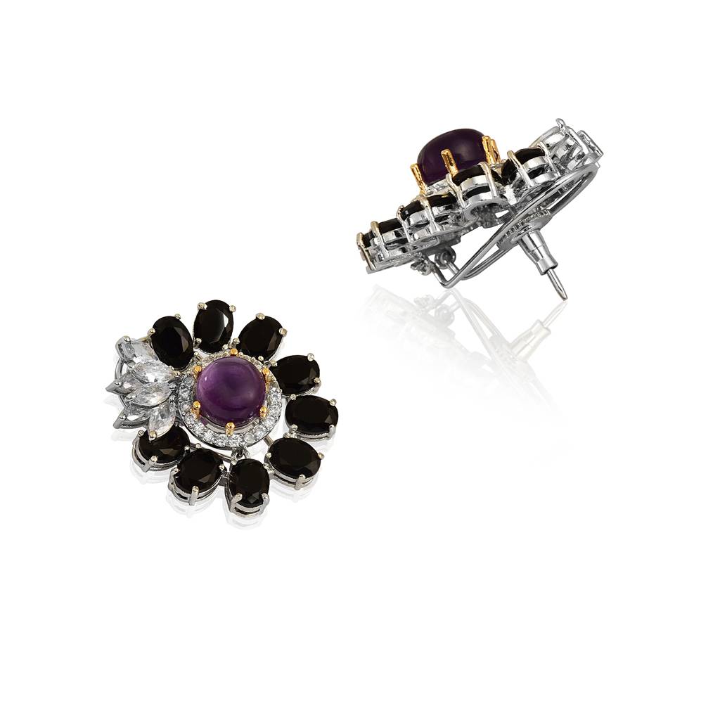 Cocktail Flower Earring : IE894B