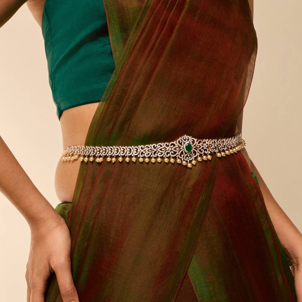 Rhodium-Gold Plated - Bridesmaid Zircon Belt - 457119 : 457120