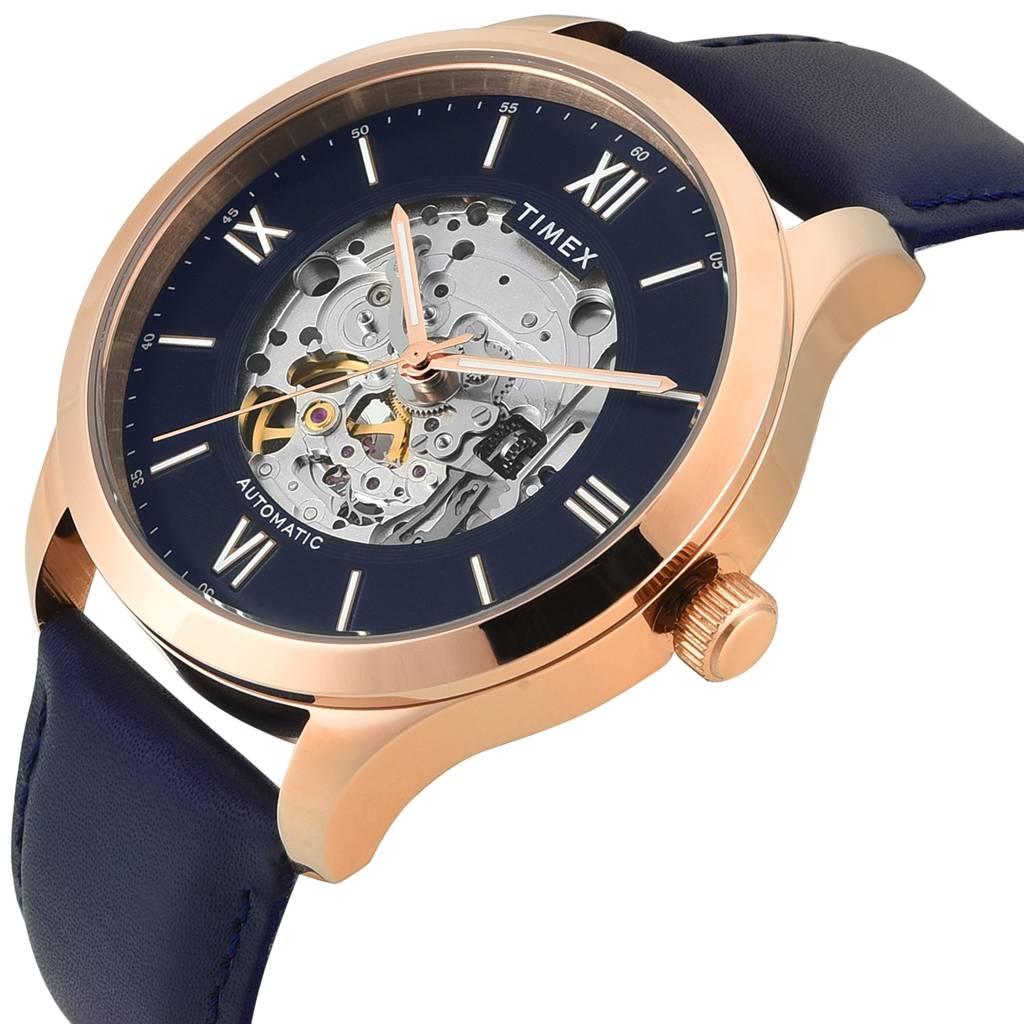 Timex Round 44Mm Dial Analog Automatic Men Watch - Tweg208Smu13 : TWEG208SMU13