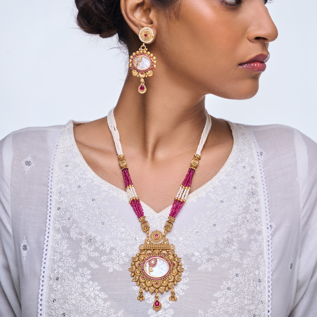 Long Marble Pendant Set : CAO0066FAT