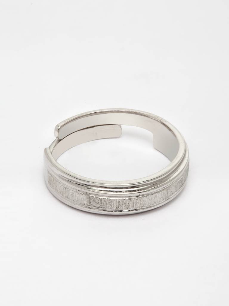 Pure 925 Sterling Silver Eternity Adjustable Ring Gift For Men And Boys : CSCPLR6_M
