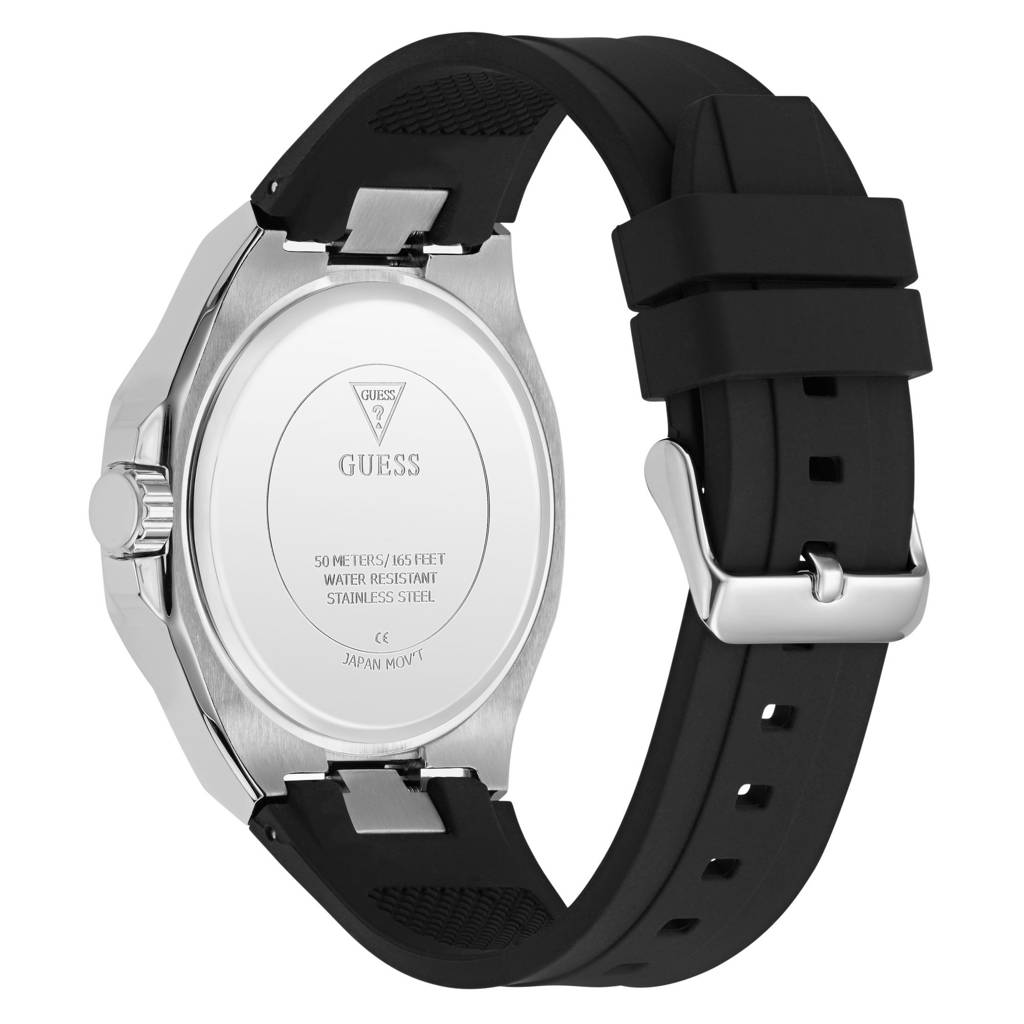 Guess Round 46Mm Black Dial Analog Men Watch - Gw1002G1 : GW1002G1