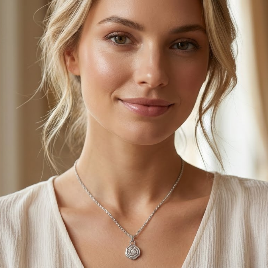 Multiple Flower Necklace For Women | Elegant Floral Pendant Jewellery : 1589209817