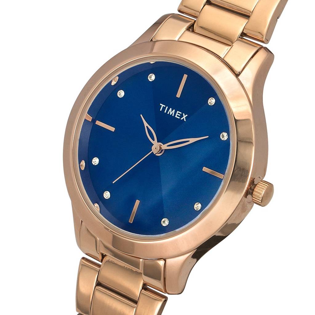 Timex Round 37Mm Dial Analog Women Watch - Twel98Smu06 : TWEL98SMU08