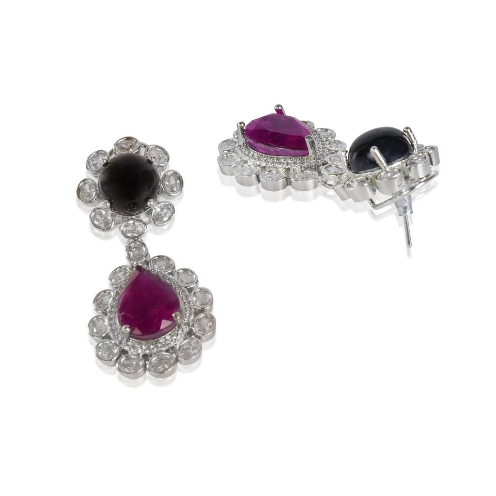 Royal Sapphire Drop Earrings : IE1141A