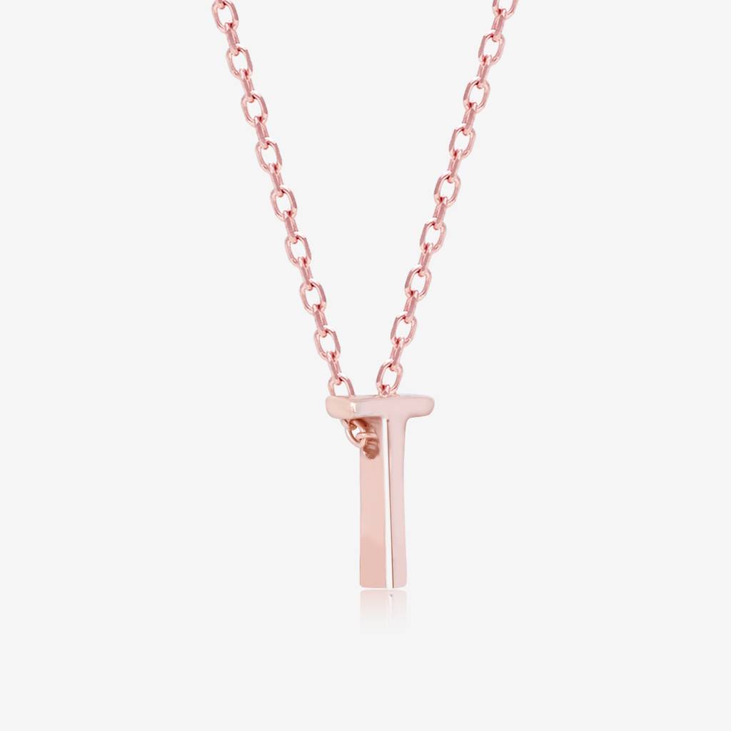 Timeless T Initial Necklace : JIN213
