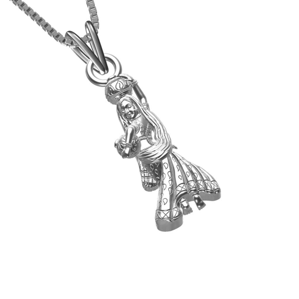 Silver Pure Silver Radha Gift Pendant : ZLGDP-1044