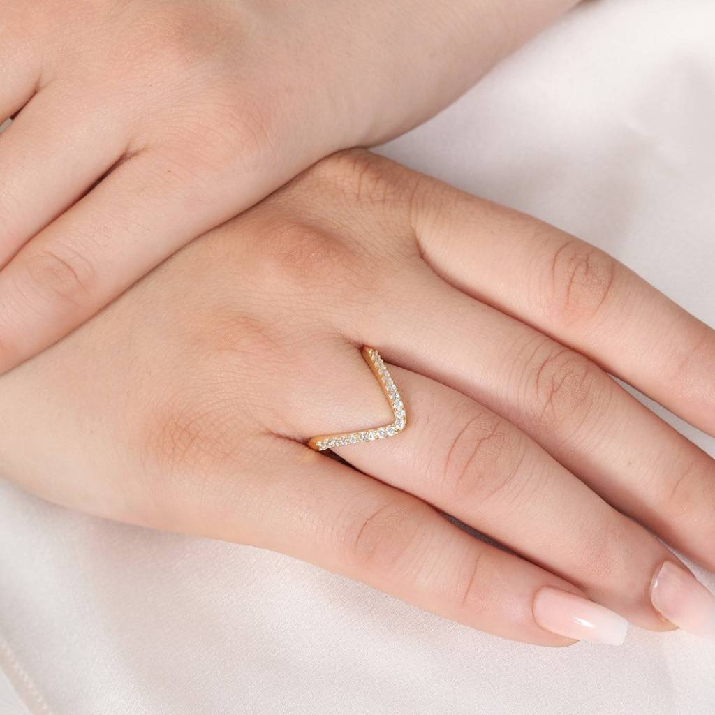 Royal Crown Gold Plated 925 Sterling Silver Women'S Vanki Ring : RNG-40323-G