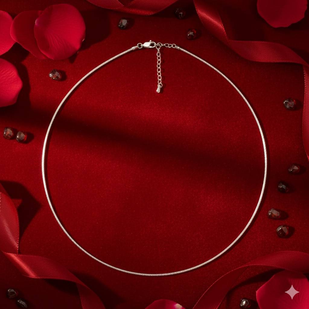 925 Pure Silver Delicate Neck Chain : CH1012