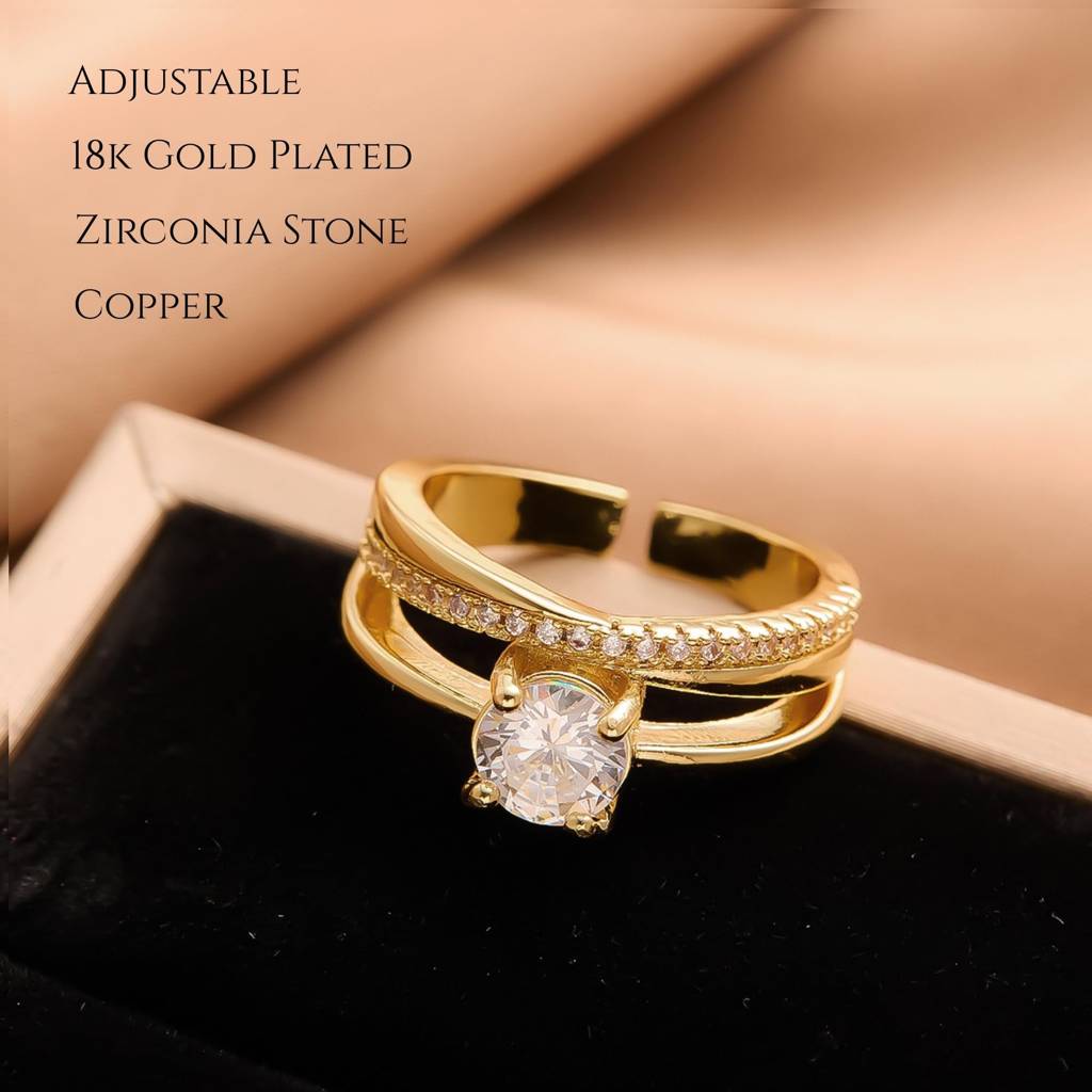 Diamond Stone Ring : RG_CU_2lyrzircon_ring