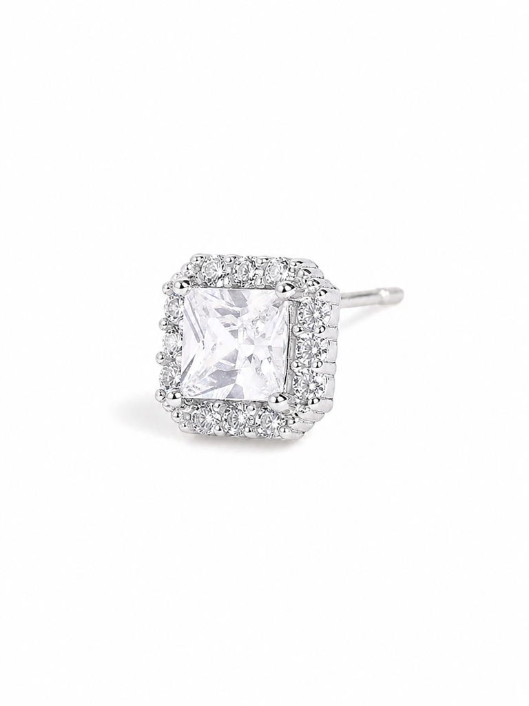 Silver Celeste Solitaire Studs : WER00103