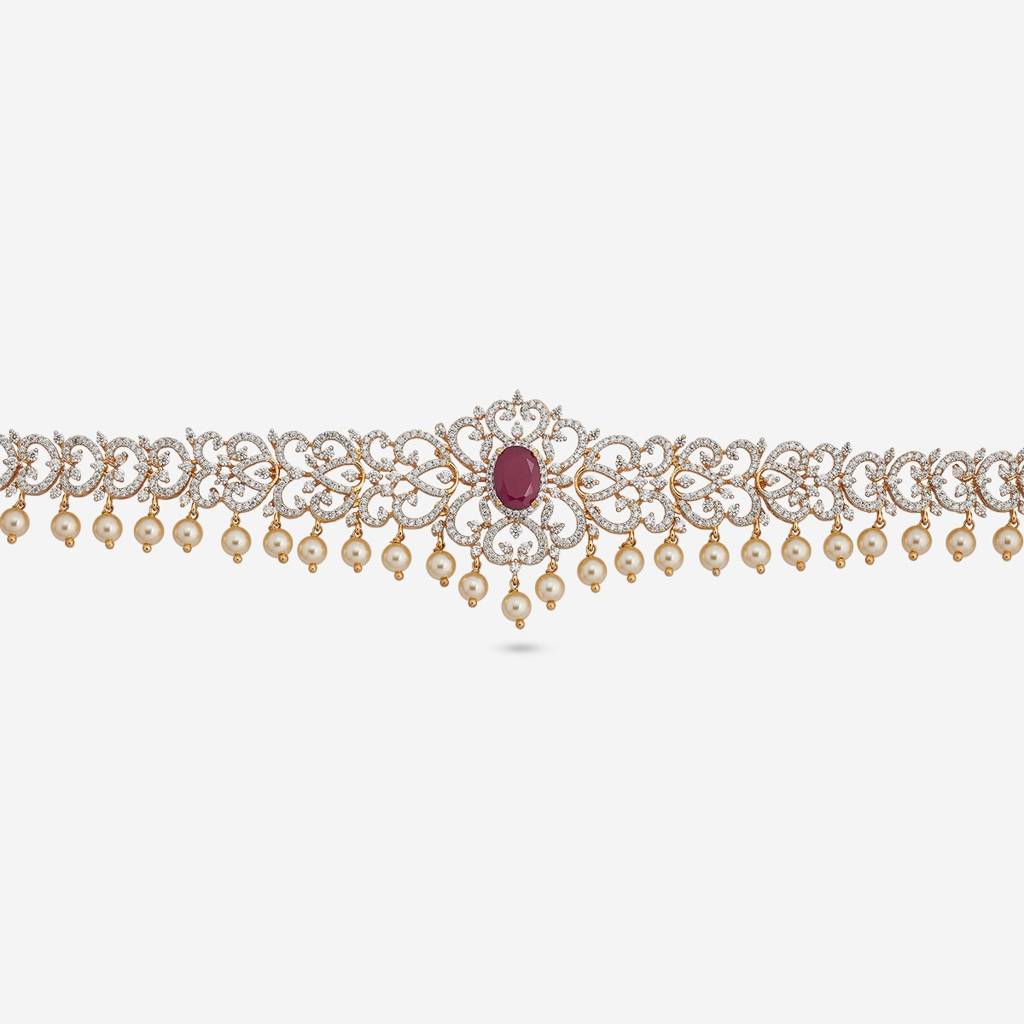 Rhodium-Gold Plated - Bridesmaid Zircon Belt - 457119 : 457119