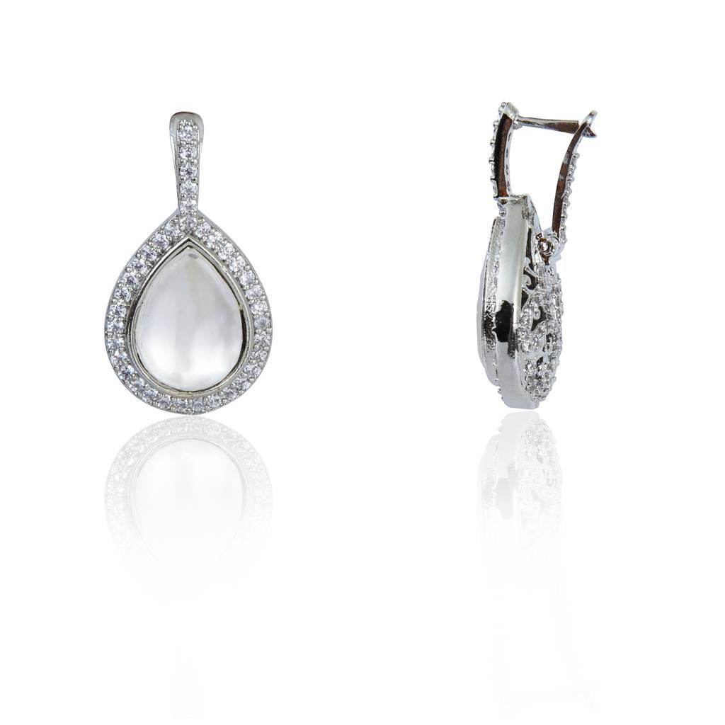 Kundan And Zirconia Earrings : IE874A