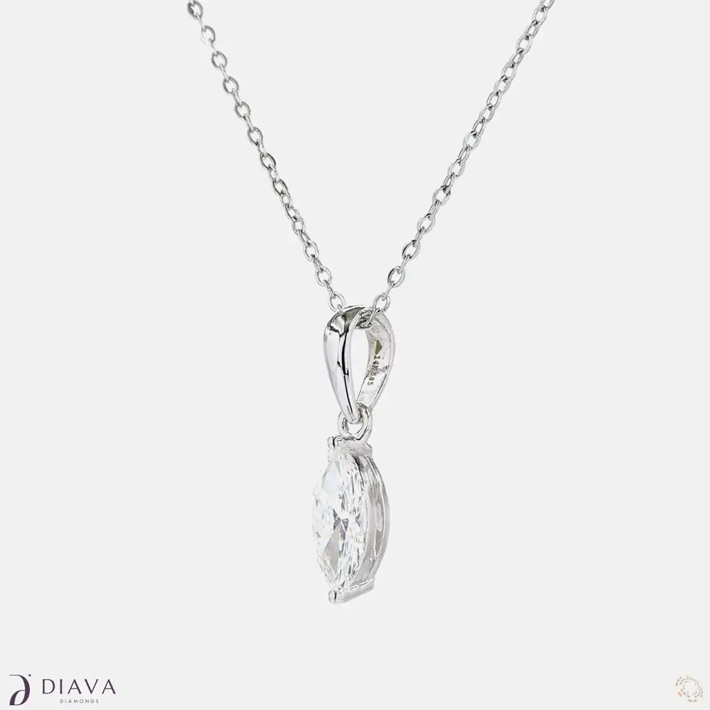 Classic Marquise Solitaire Pendant : ClassicMarquiseSolitairePendant