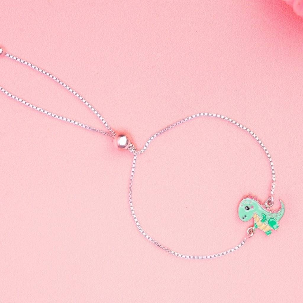 925 Silver Hypoallergenic Dinosaur Slider Chain Rahki For Kids : L1004DinoRahki