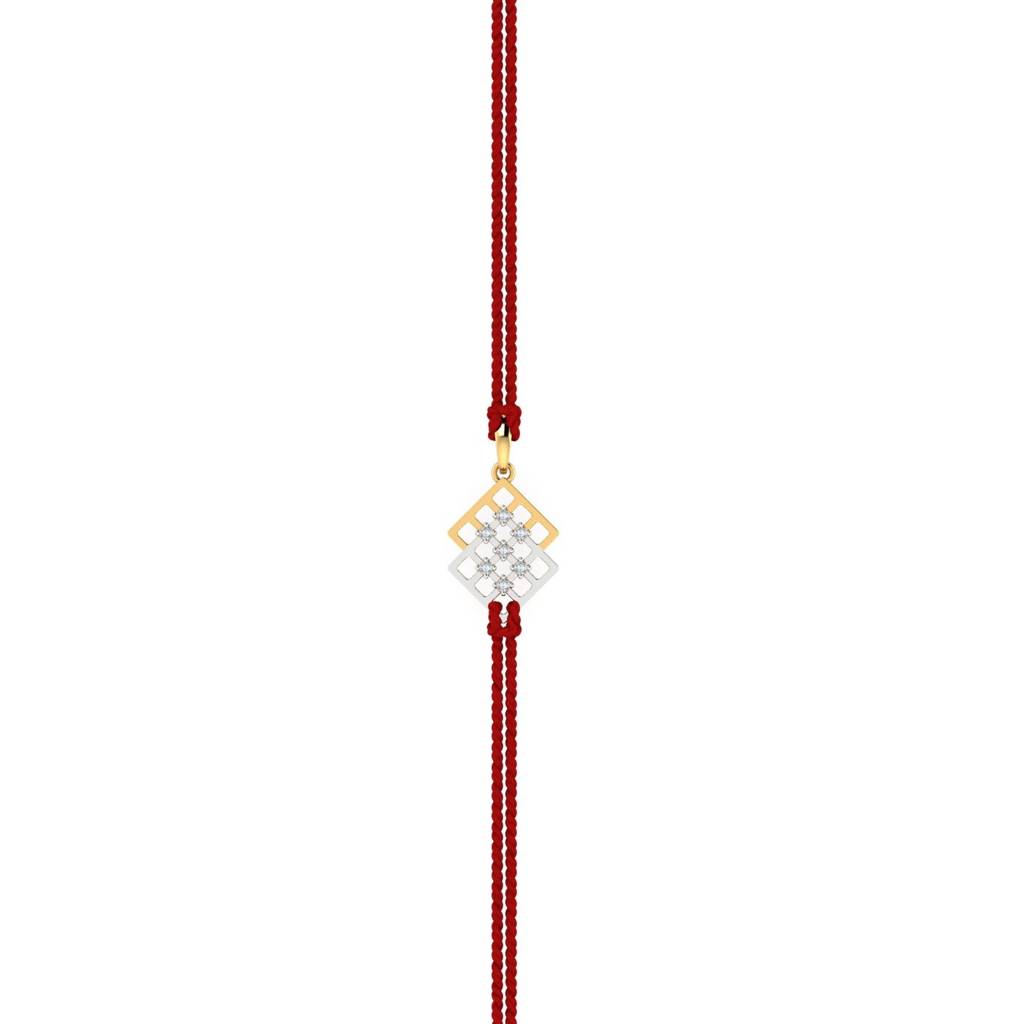 9K Yellow Gold Mesh Rakhi Pendant : RA2049_9K