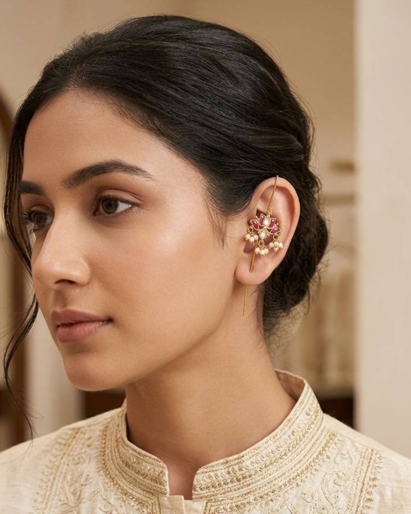 Padma Lotus Ear Cuff : sm02