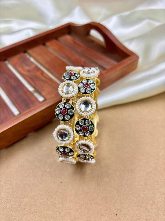 Traditional Meenakari Bangles Set For Women | Bridal & Festive Jewelry : HB-10-24