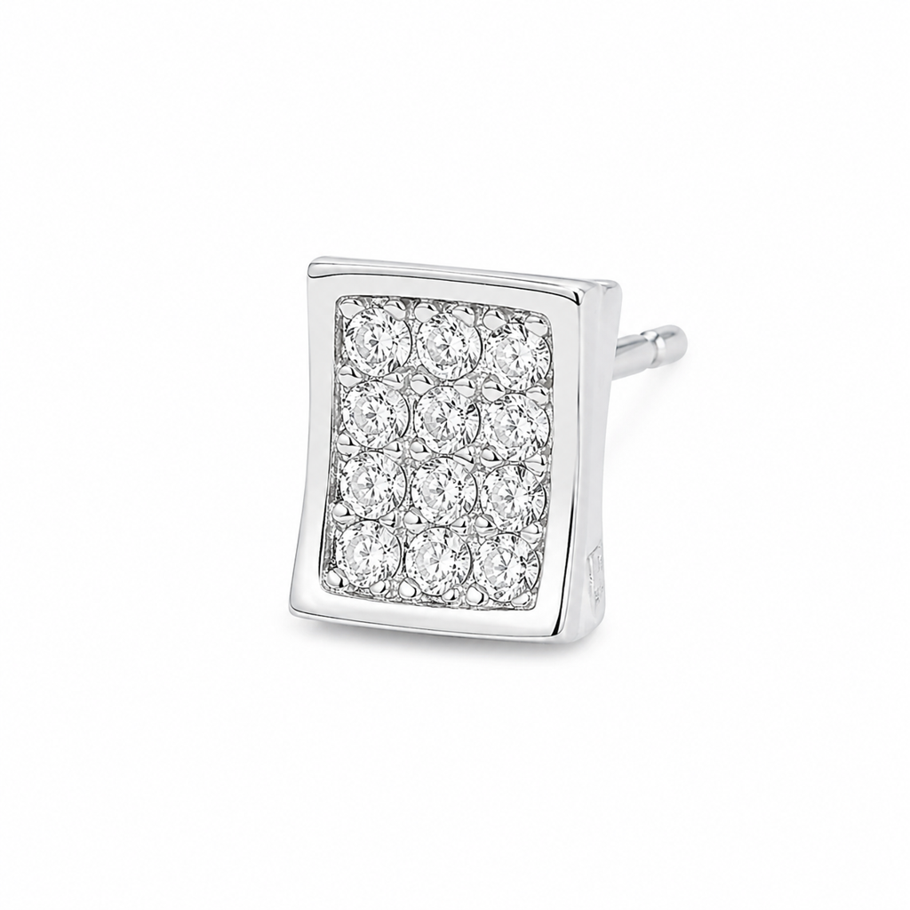 Silver Majestic Spark Squares : WER00090