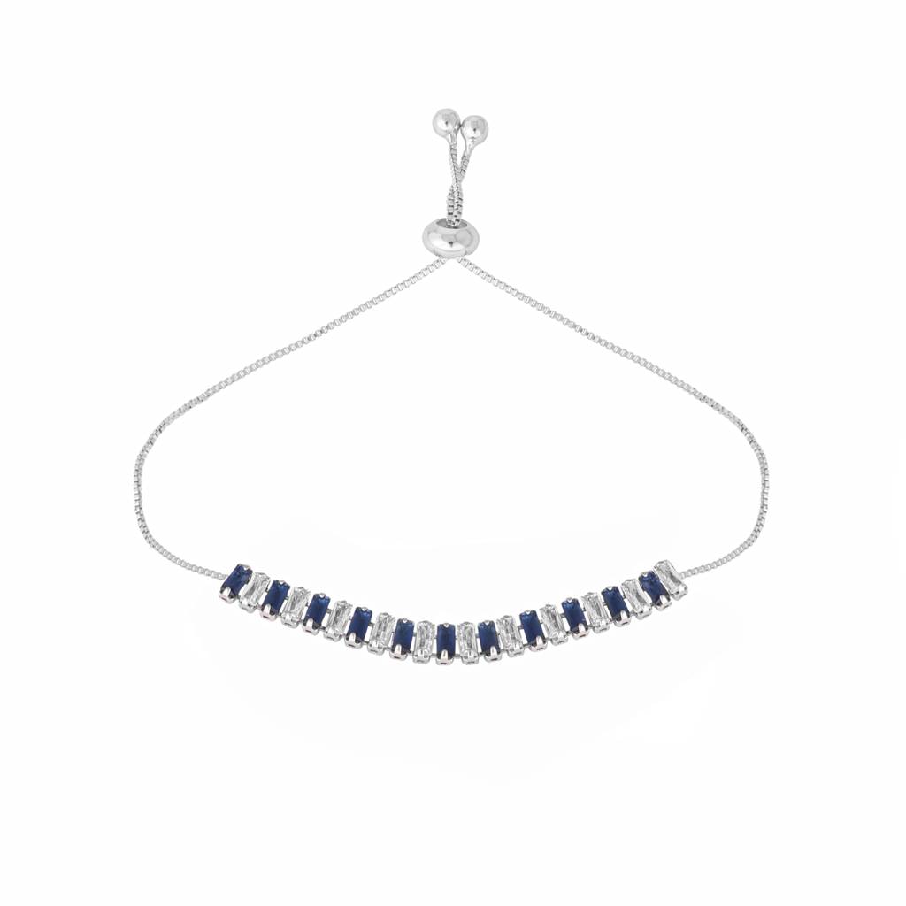 Blue Emerald Radiance Anti Tarnish Bracelet : YI24A0284B