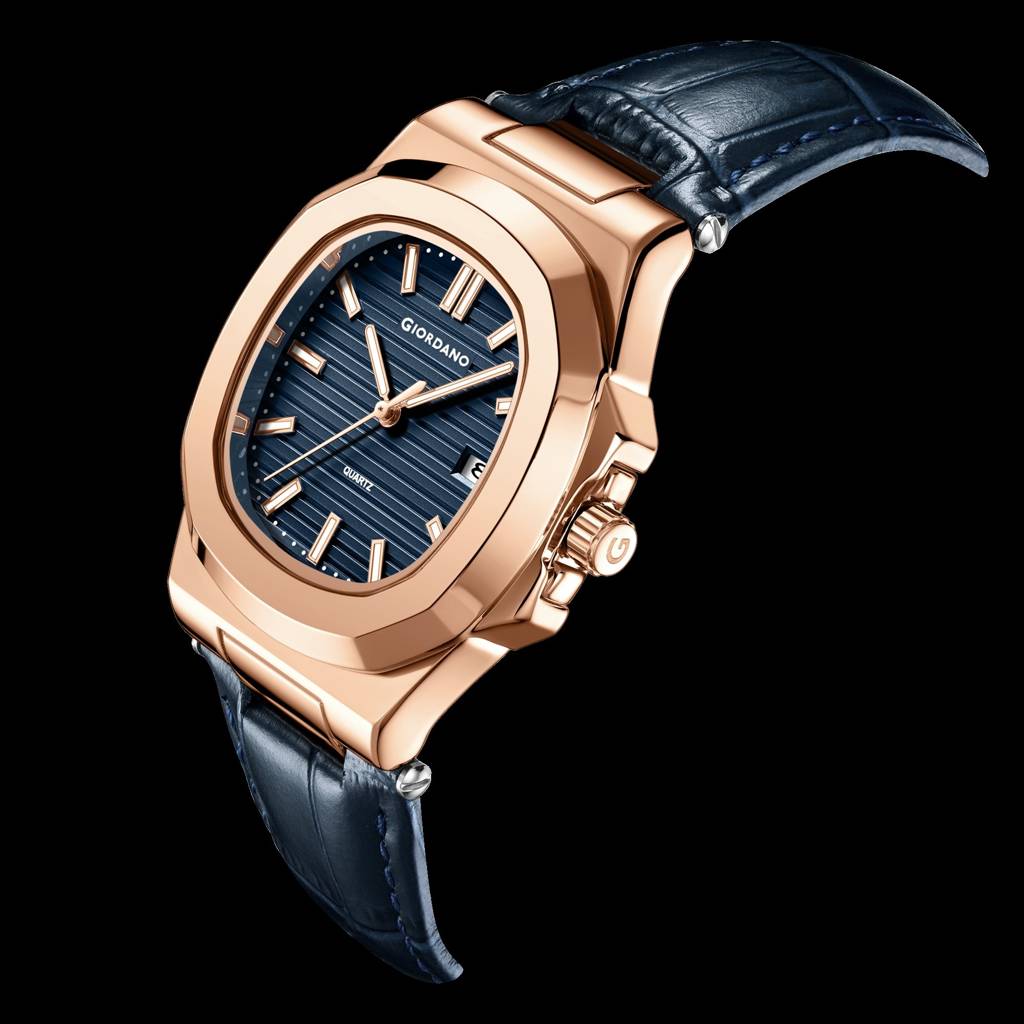 Analog Wrist Watch For Men Stylish Metal Strap With Water Resistant 3 Hand Mechanism For Men And Boys To Complim : GZ-50104-01