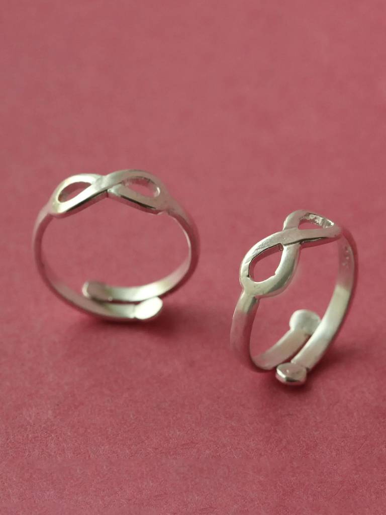 Infinity Sterling Silver Toe Ring : U110SO010TR0244