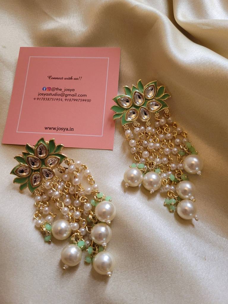 Lush Green Danglers Earrings : LUSHGR1450