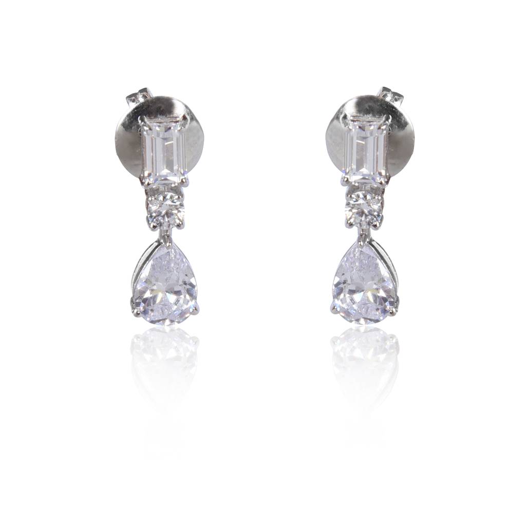 Sterling Silver Elegant Pendant Earring Set : SN053