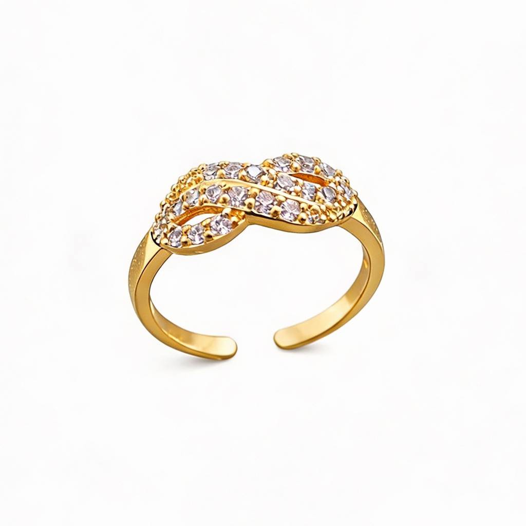 Endless Shine Gold-Plated Adjustable Ring : HSPS60MB1402