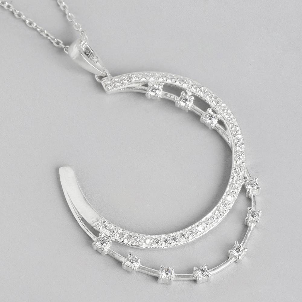 Zircon Silver Necklace : Zircon Silver Necklace : Zircon Silver Necklace : Z125SG005N013