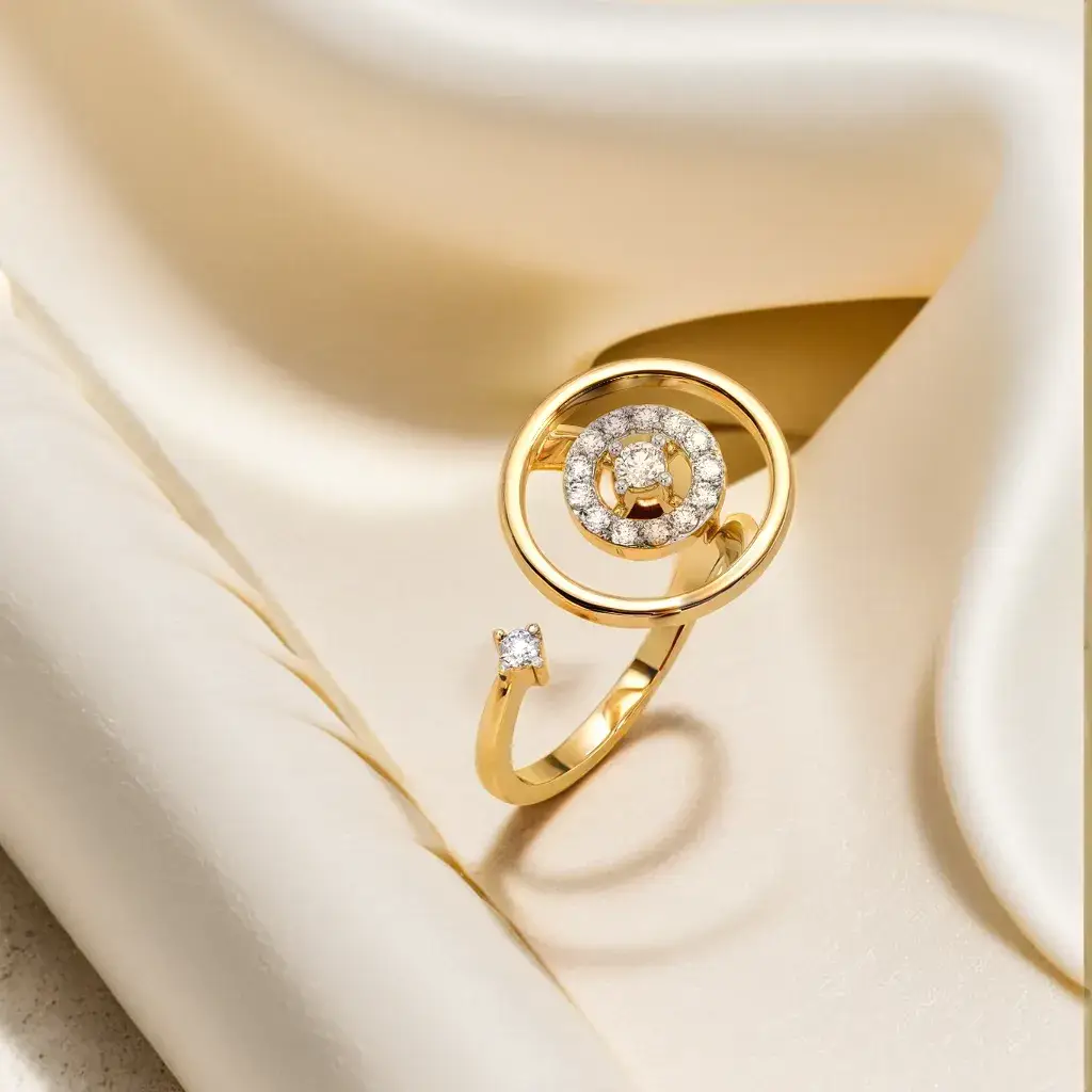 Circle Of Dazzle - Lab Diamond Cocktail Ring : LLRG0151