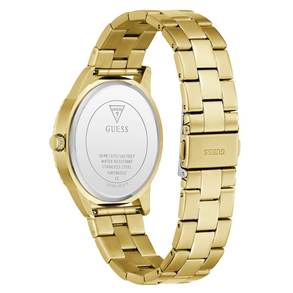 Guess Round 40Mm Black Dial Analog Men Watch - Gw1062G2 : GW1062G2
