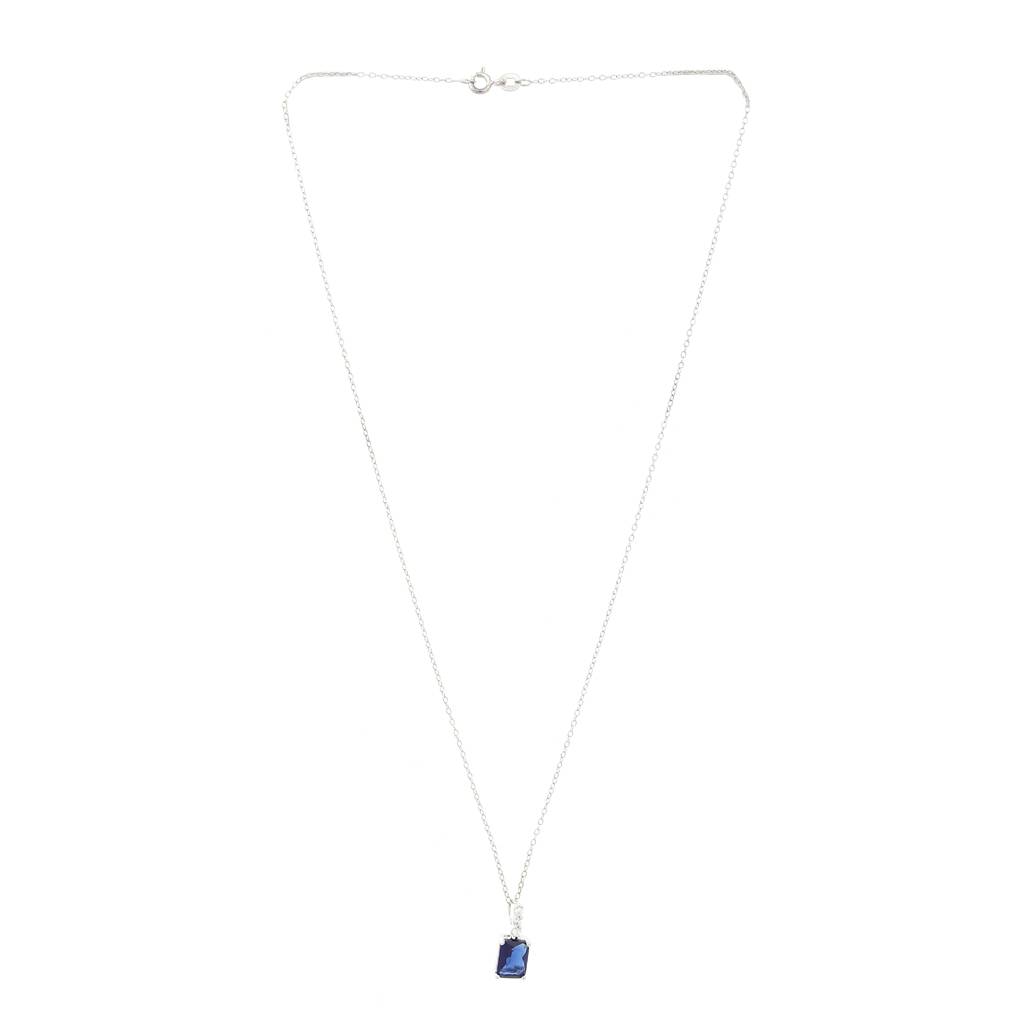 Iski Uski 925 Sterling Silver Mishi Sapphire Pendant