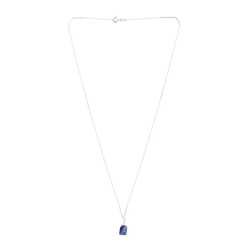 Iski Uski 925 Sterling Silver Mishi Sapphire Pendant