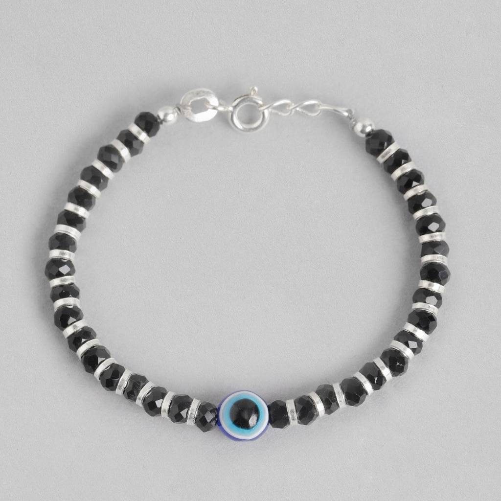 Evil Eye Beaded Beauty 925 Sterling Silver Kids Bracelet (Age : 0 - 3 Years) : K-BR-80007