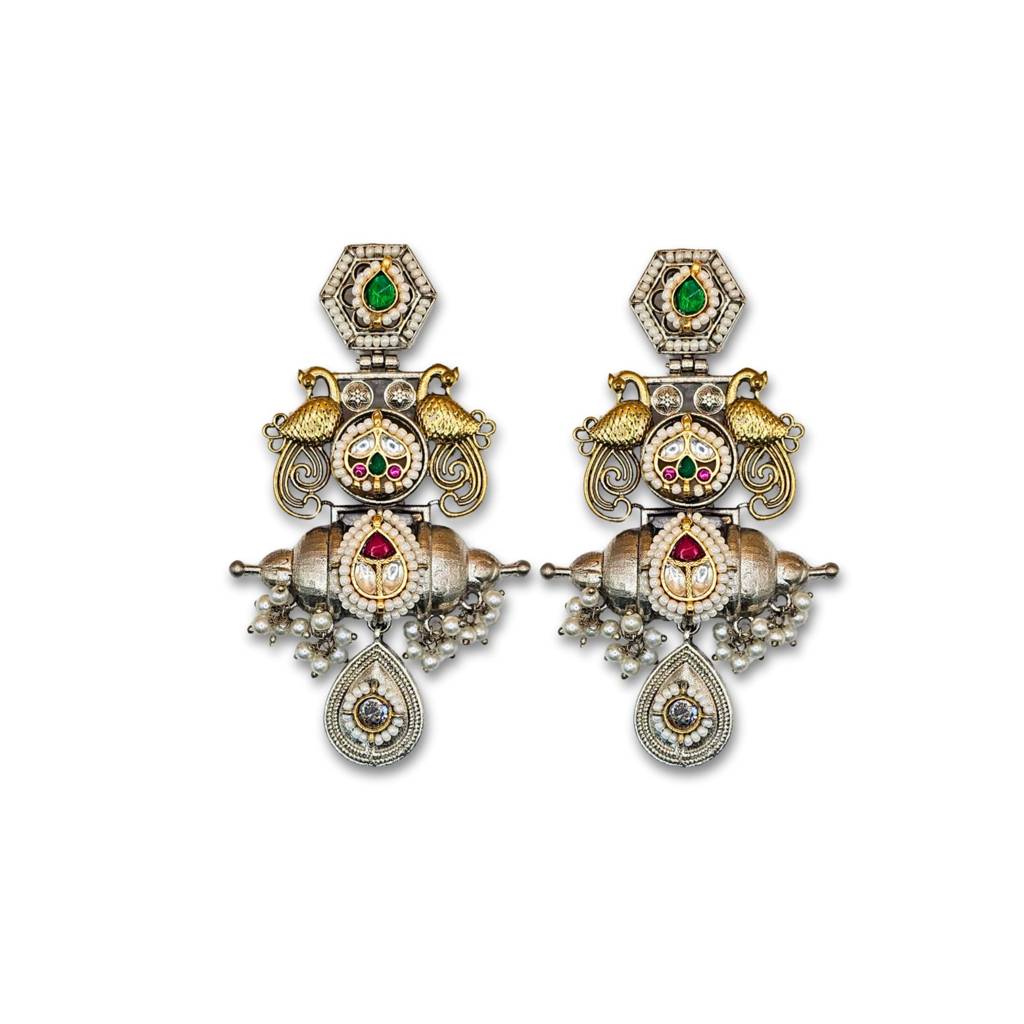 Vaidehi Bridal Pachi Kundan Earrings : PAS003