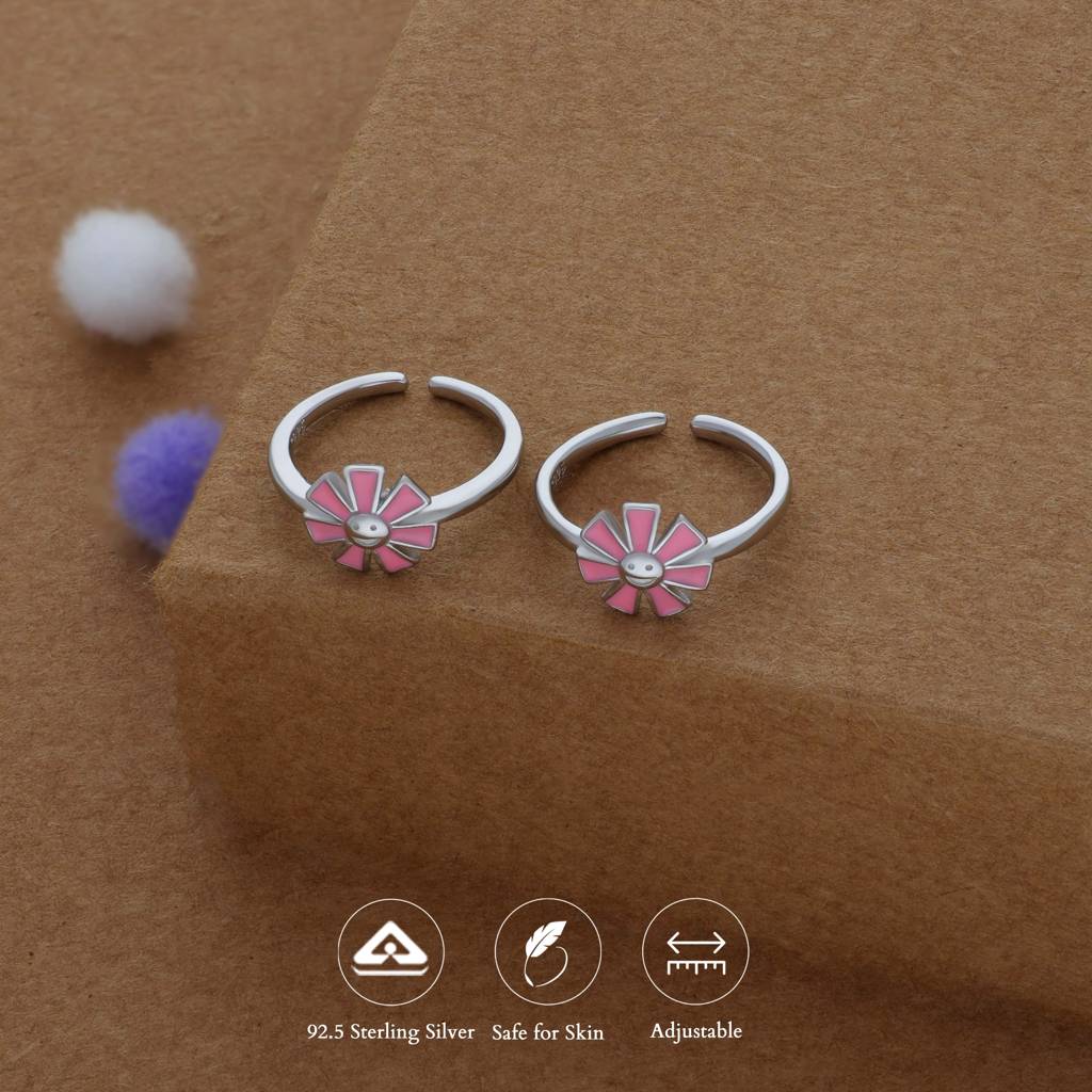 925 Silver Fancy Toe Ring : TR-FT-RH-P-153-P