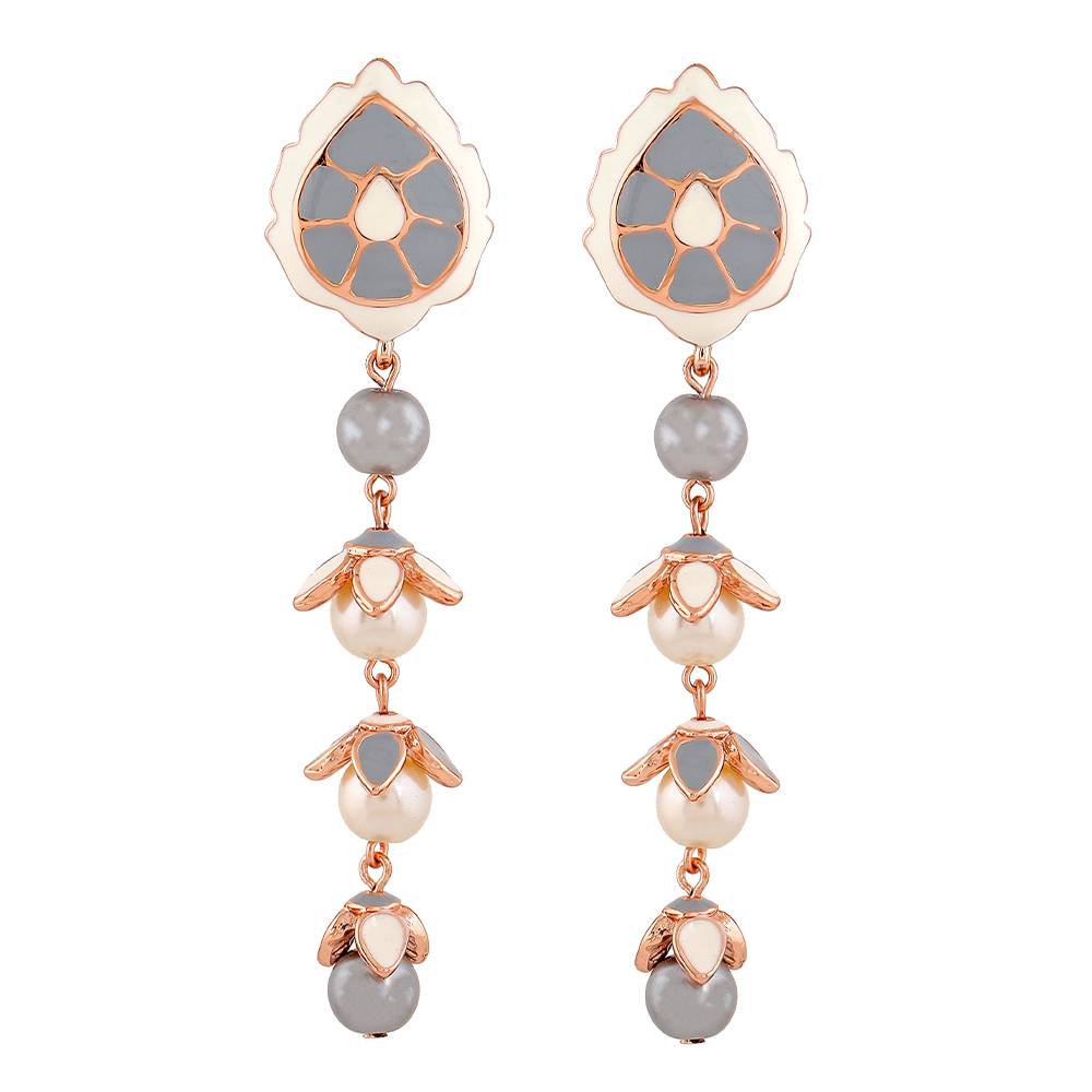 Estele Rose Gold Plated Astonishing Earrings For Women