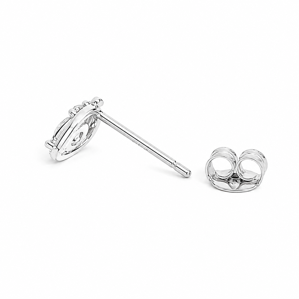 Silver Delicate Strawberry Spark Stud : WER00078