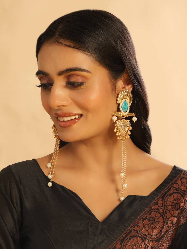 Serene Cascade Dangler Earrings : YI24A0435E