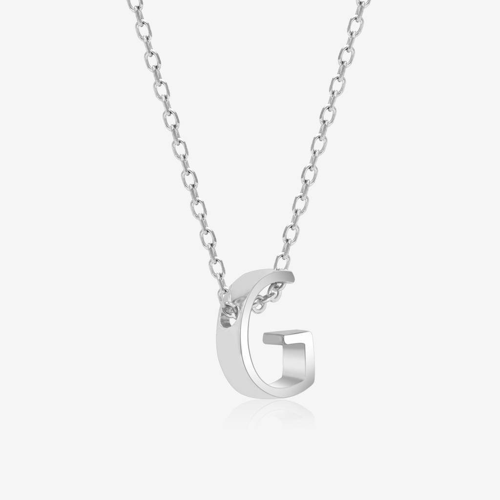 Gleaming G Initial Necklace : BIN25