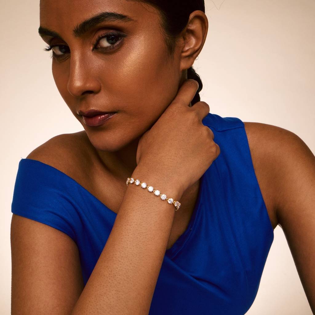 White Gold Plated - Party Zircon Bracelet - 459651 : 459651