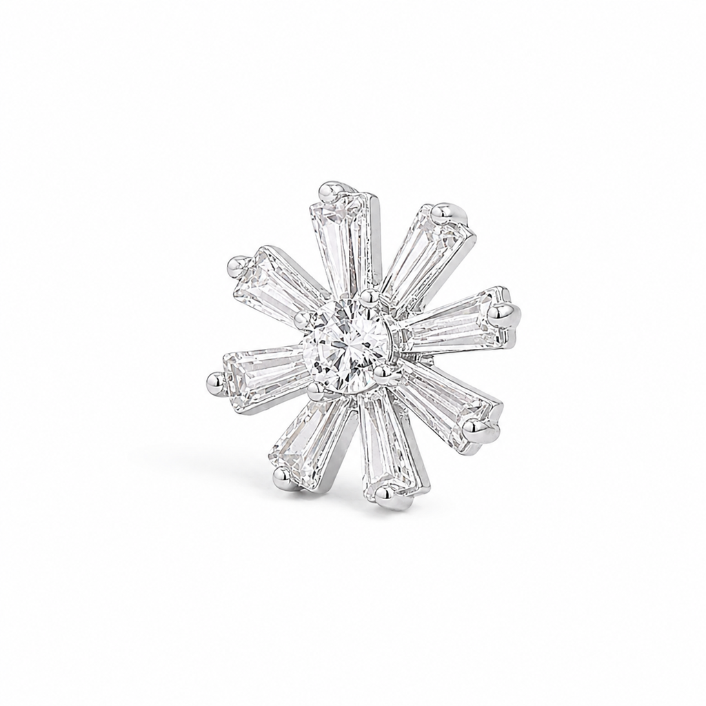 Silver Radiant Petal Spark : WER00097