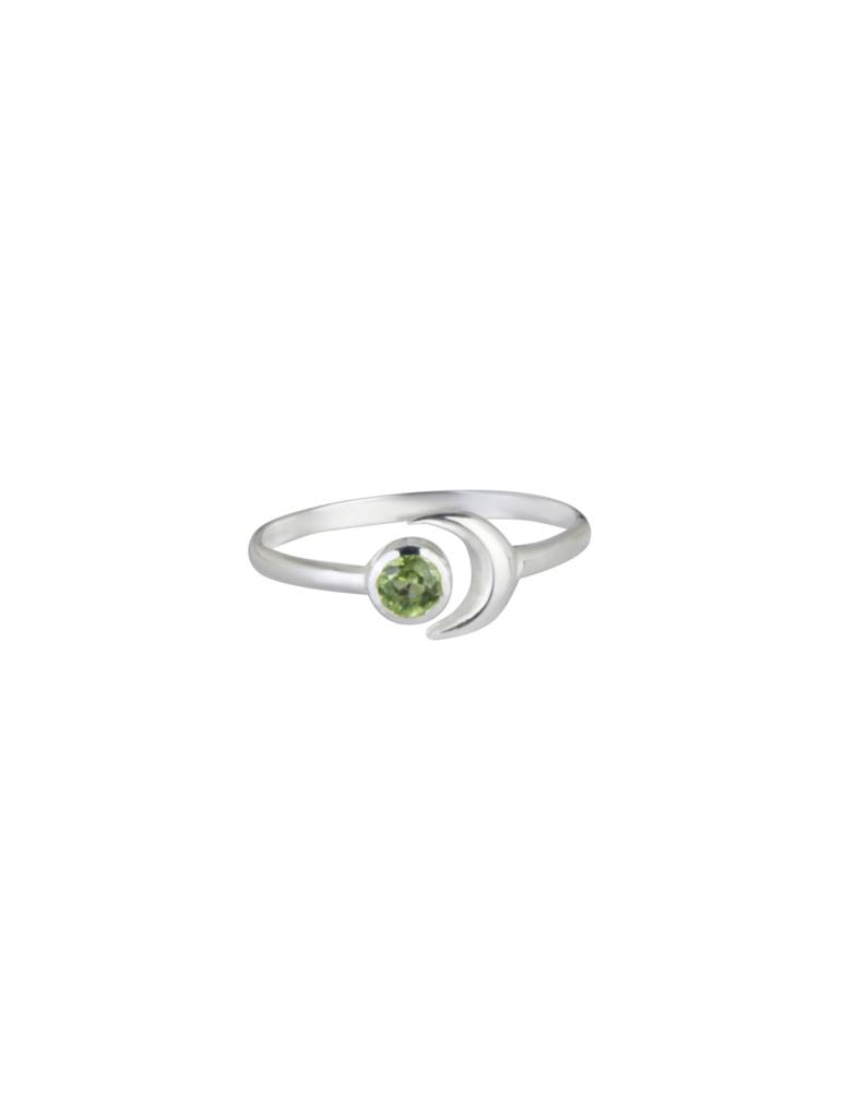 925 Sterling Silver Peridot Ring For Women | Gemstone Ring | Handmade Silver Jewelry | Elegant Daily Wear Gift : FU-1346