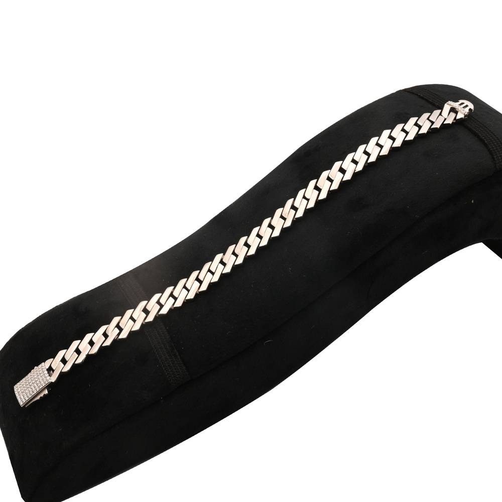 925 Pure Silver Men'S Bold Link Bracelet : BR1078