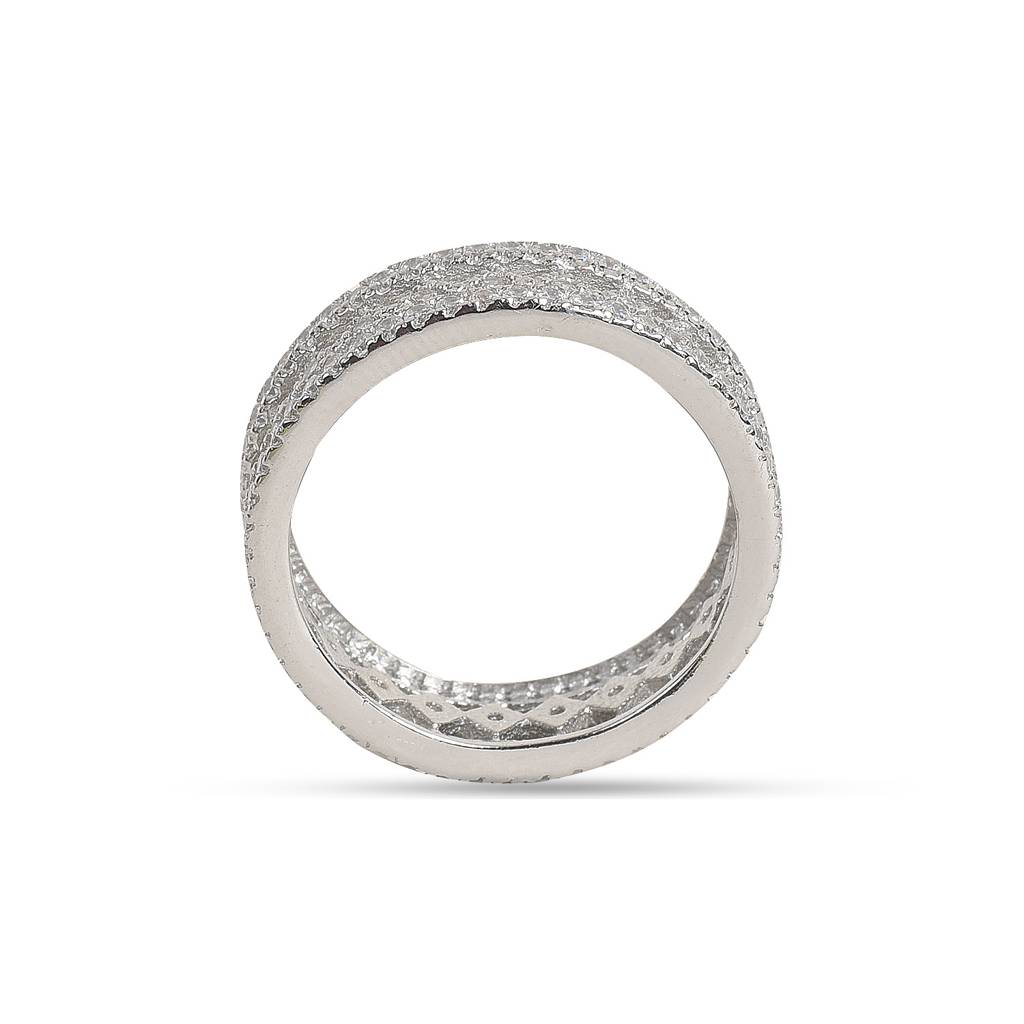 Trendy 92.5 Sterling Silver Band Ring : SR008-7