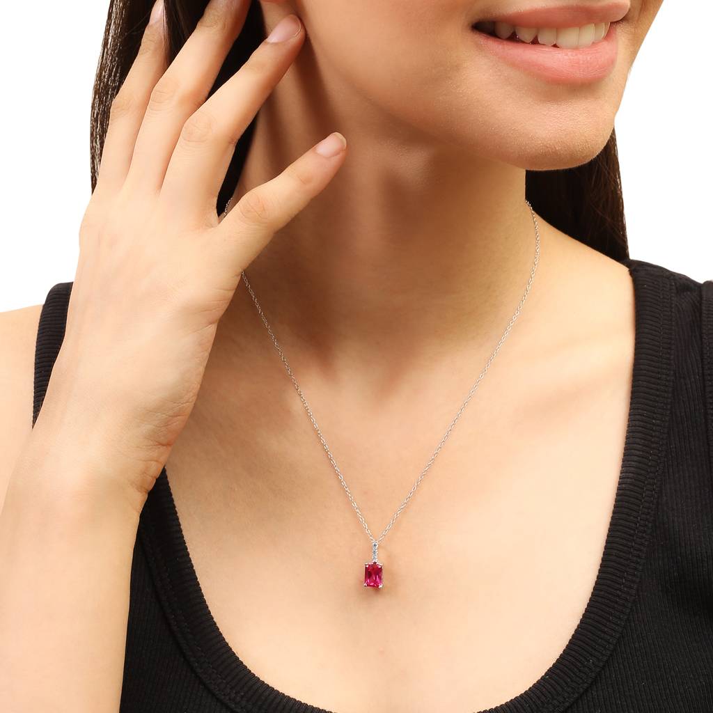 Iski Uski 925 Sterling Silver Alicia Ruby Pendant