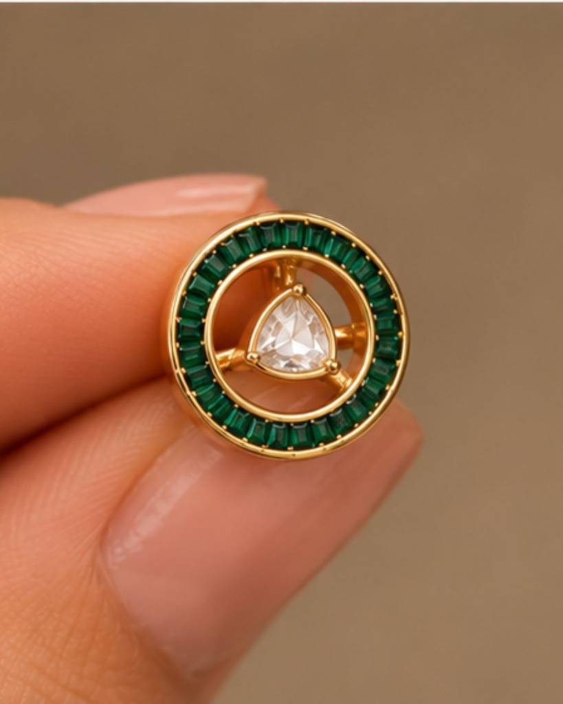 Convertible Kundan Stud Earrings For Women | Wear As Studs Or Statement Earrings : sm44