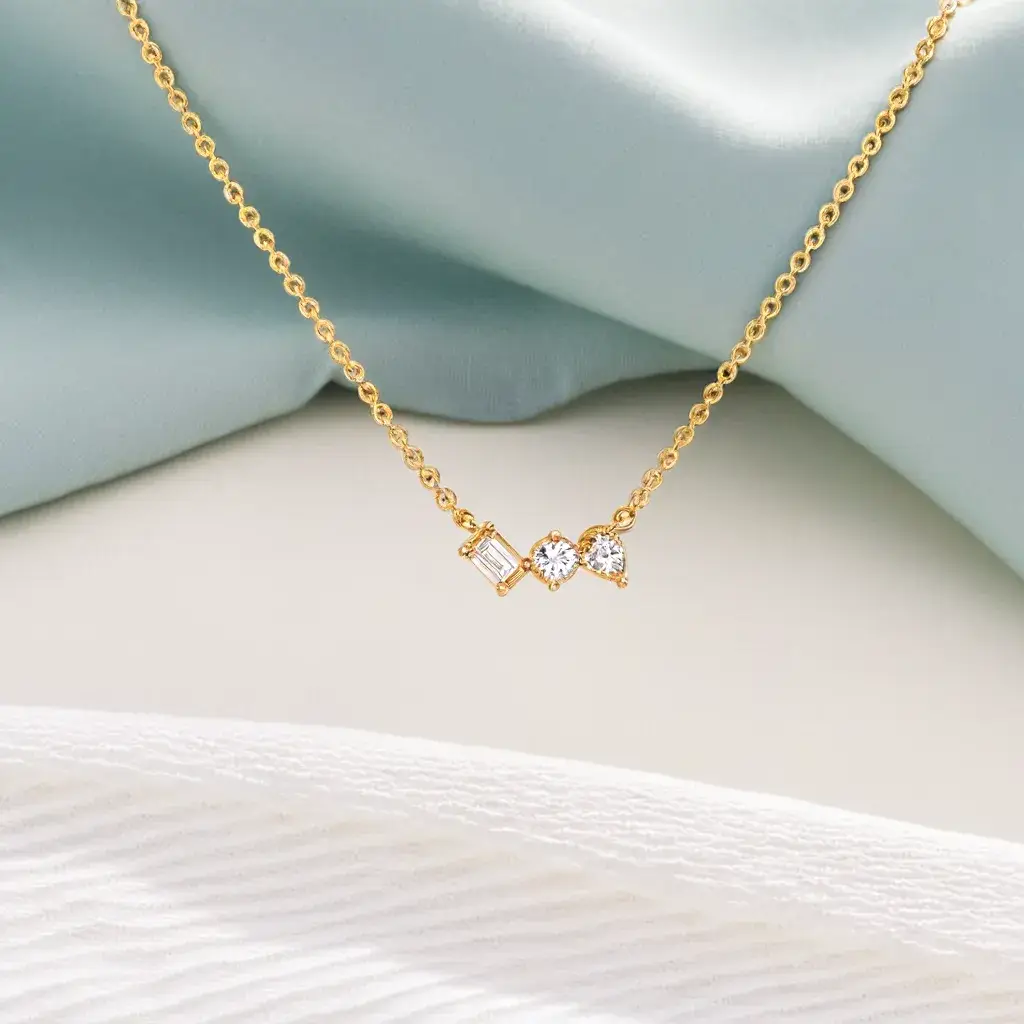 Toi-Et-Moi - Lab Diamond Necklace : LLNK0100