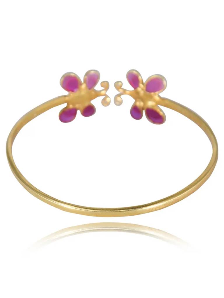 Two Butterfly Motif Silver Bangle : U080SO010LB0600